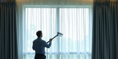 Commercial drapes cleaning service yaroomba hotels offices