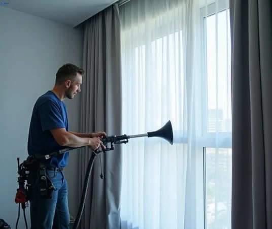 Professional drapes cleaning process tools Matty Curtain Cleaning yaroomba