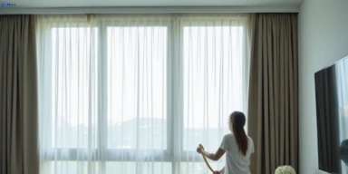 Delicate sheer drape cleaning yaroomba Matty Curtain Cleaning