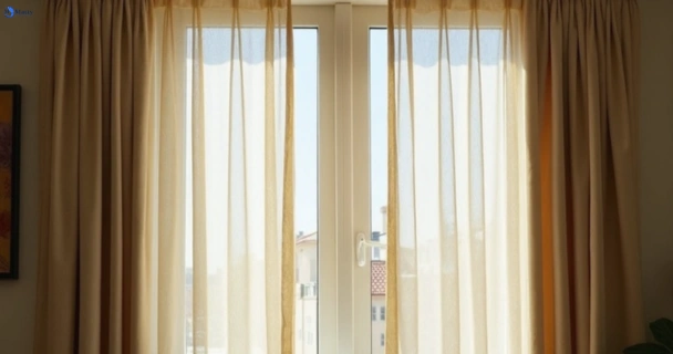 Dull dusty drapes in yaroomba before professional cleaning