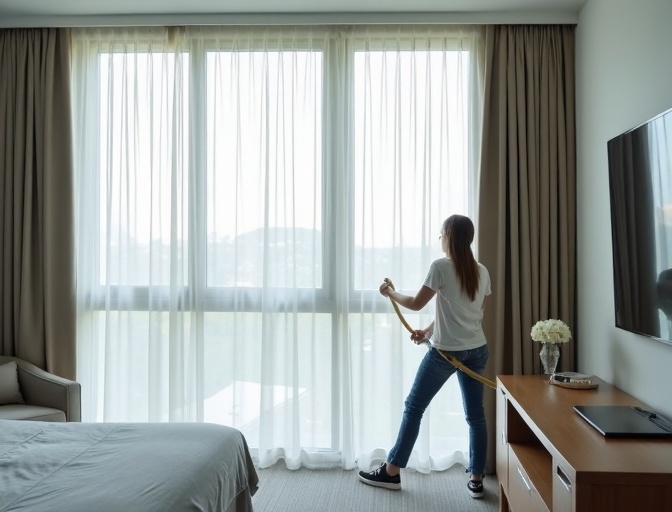 Yaroomba Sheer Curtain Cleaning